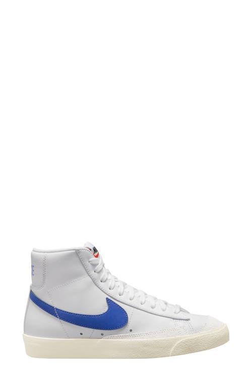 Nike Womens Nike Blazer Mid 77 - Womens Shoes White/Royal Product Image