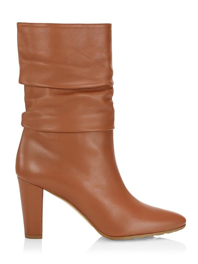 Womens Calasso 90MM Ruched Leather Boots Product Image