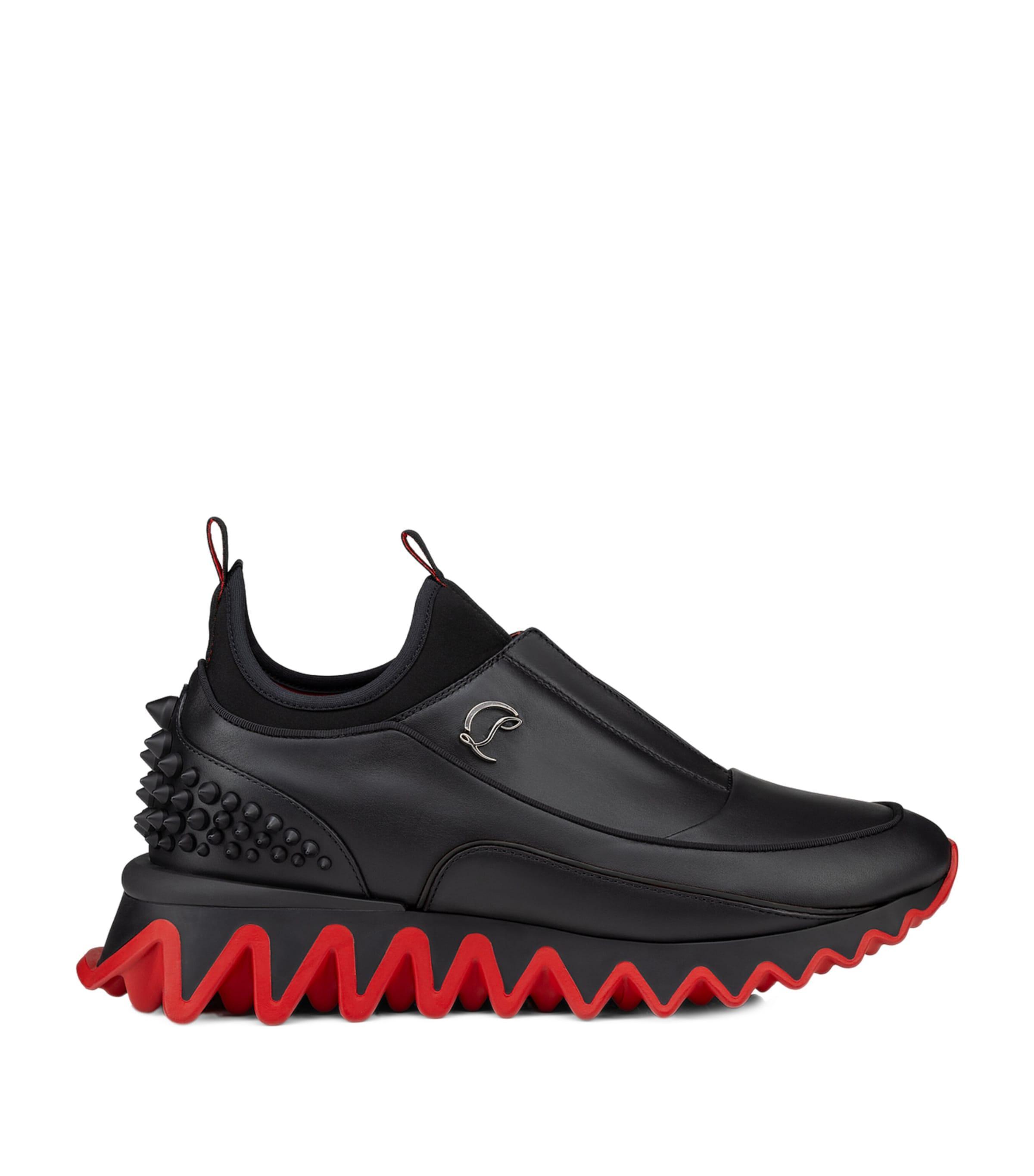 Mens Sharkyloub SP Spikes Leather Runner Sneakers Product Image