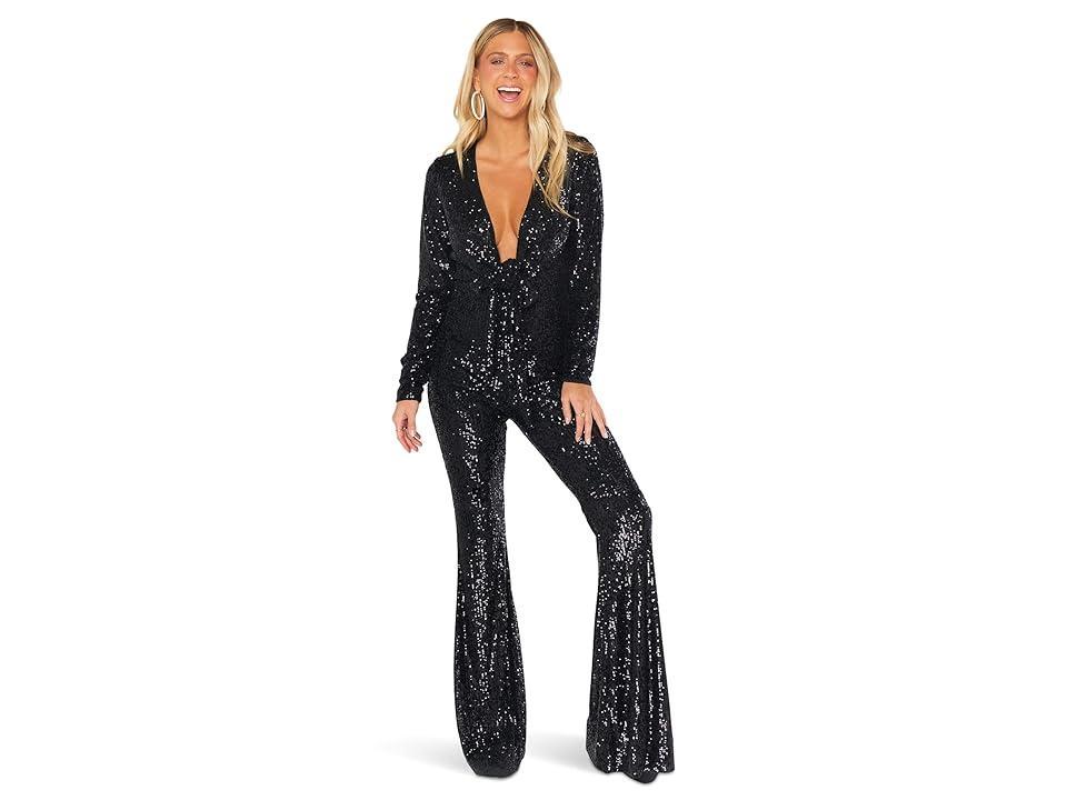 Show Me Your Mumu Martina Jumpsuit in Black. Product Image