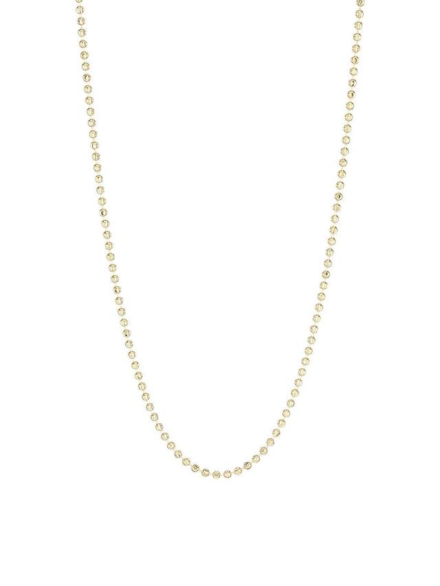 Womens 14K Gold Bead Chain Necklace Product Image