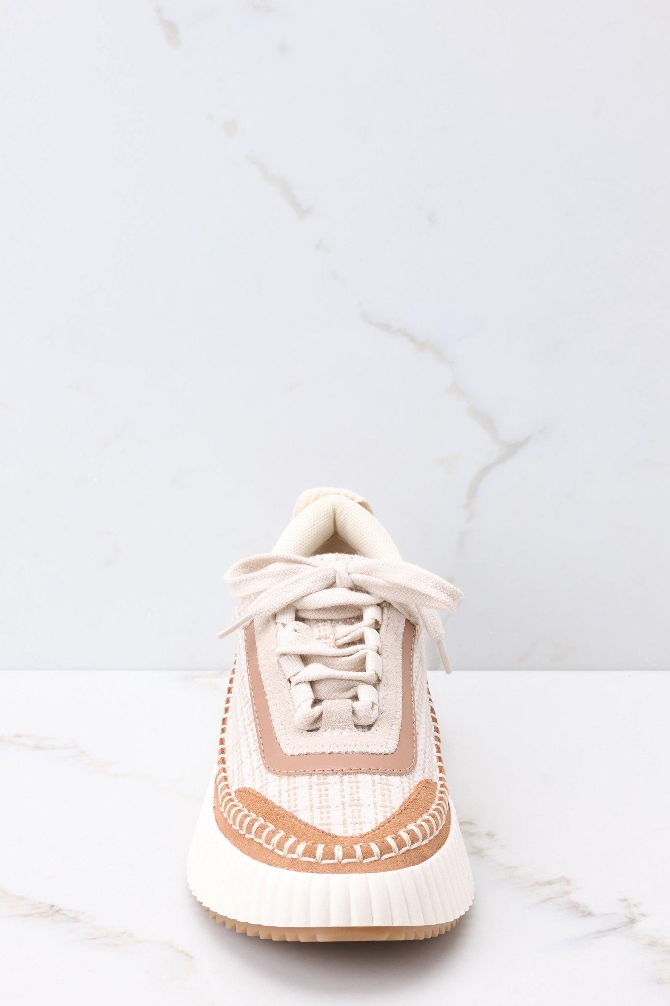 Dolce Vita Dolen Brown Multi Woven Sneakers Product Image