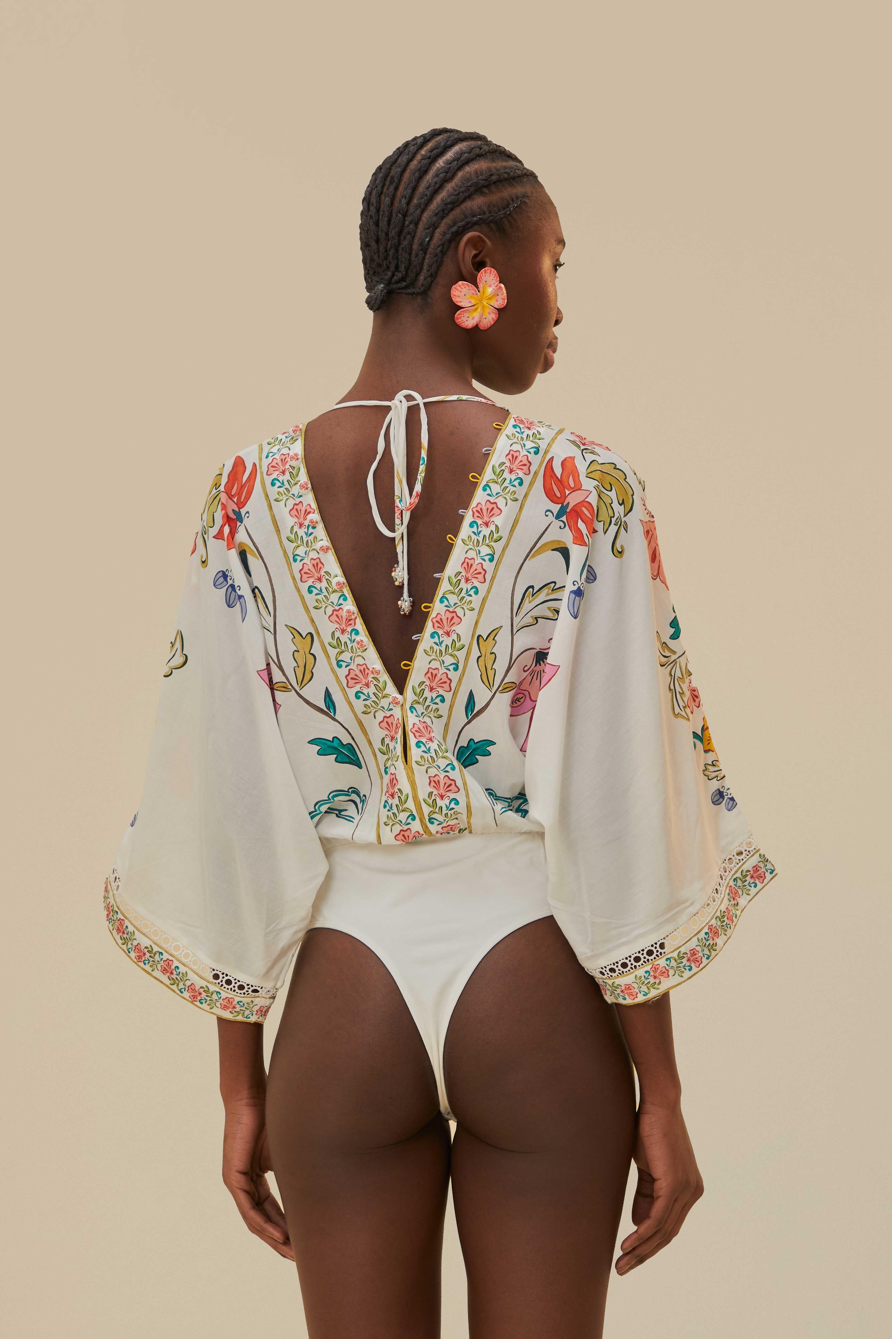 Off-White Insects Floral Bodysuit Product Image