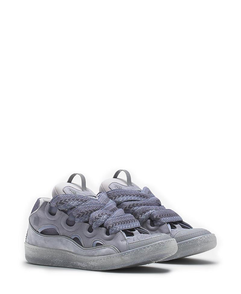 Lanvin Womens Leather Curb Sneakers Product Image