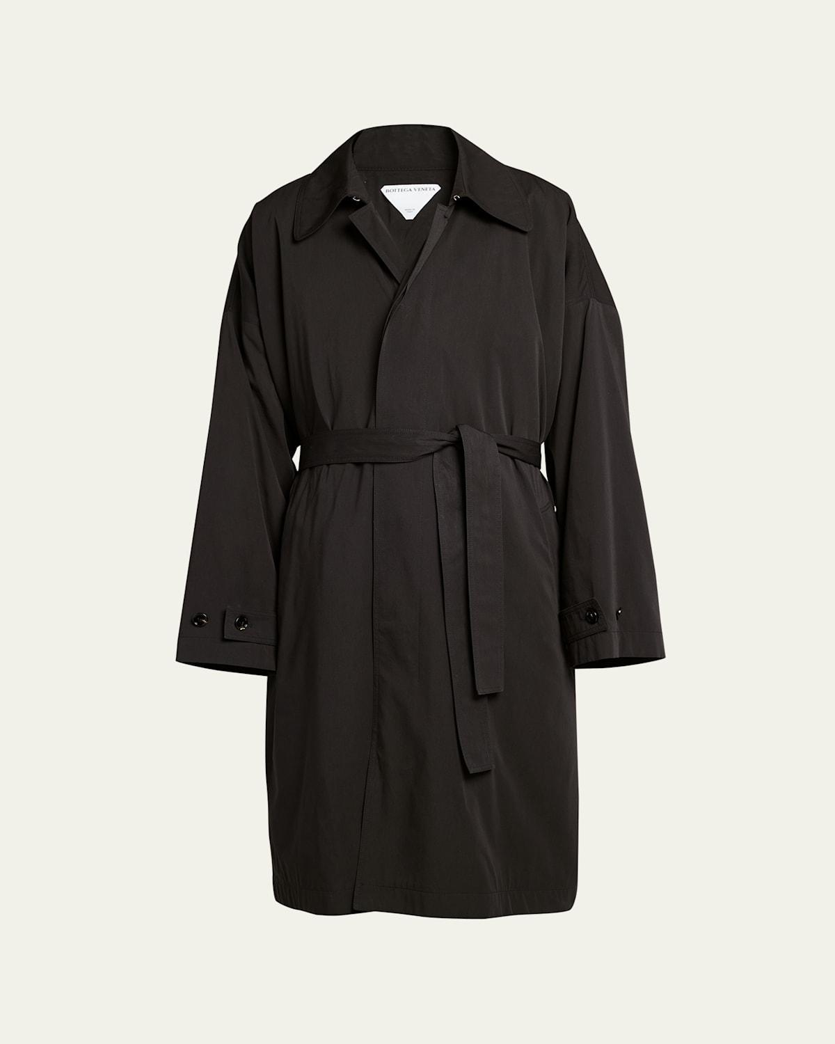 Mens Relaxed Belted Overcoat Product Image