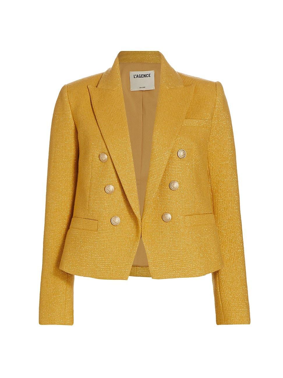 Womens Brooke Cotton-Blend Crop Blazer Product Image