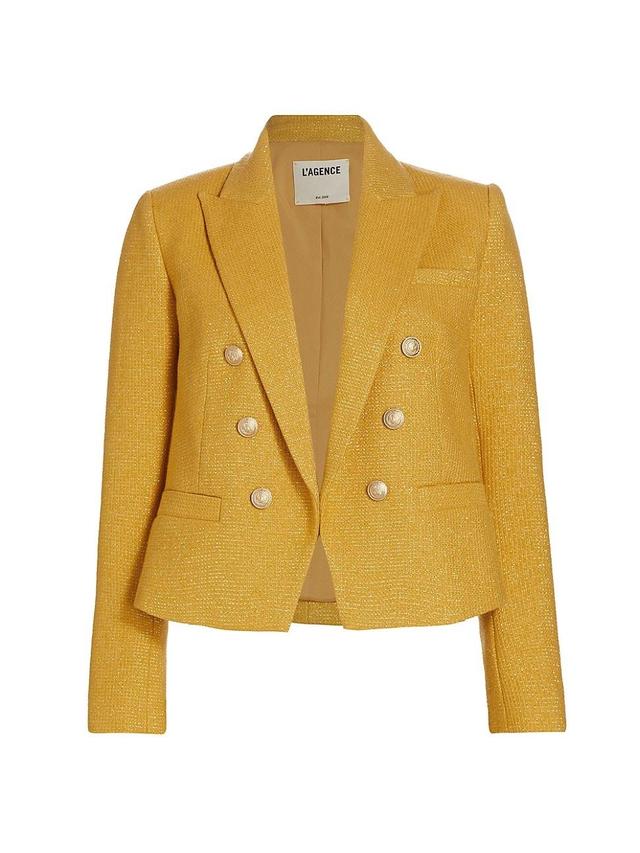 Womens Brooke Cotton-Blend Crop Blazer Product Image