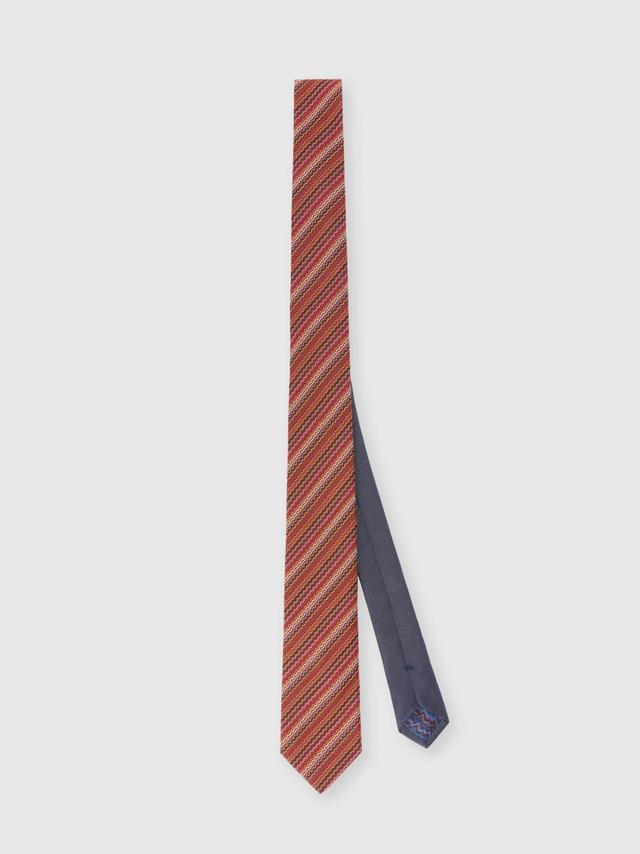 Silk tie with zig zag pattern Product Image