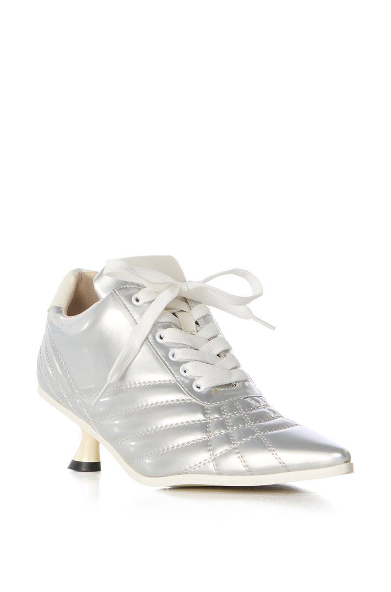 AZALEA WANG ATHLETIC PUMP IN SILVER Product Image