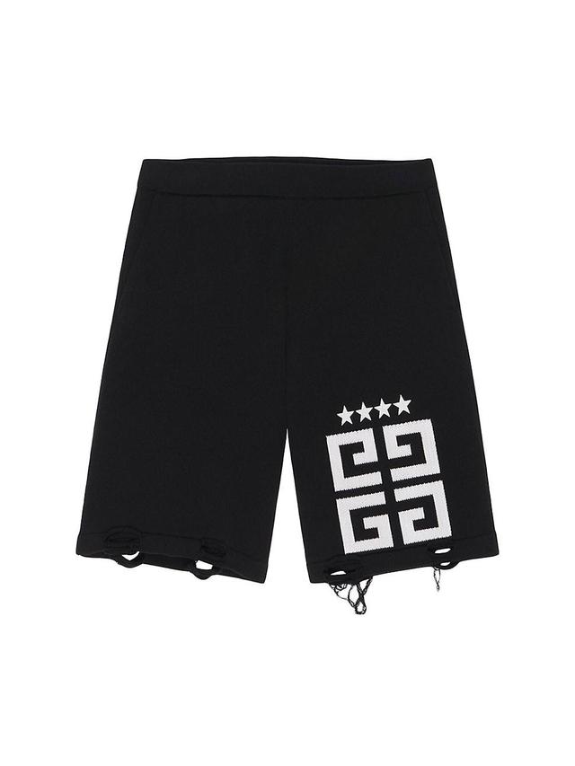 Mens 4G Stars Bermuda Shorts in Knit Product Image