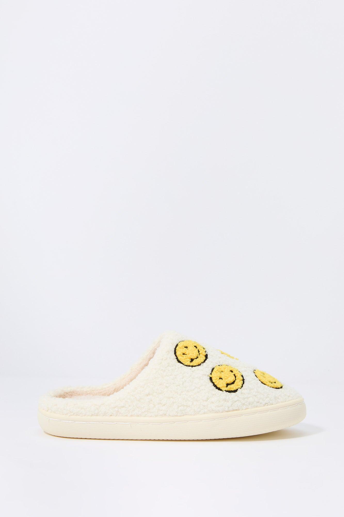 Smiley Face Faux Fur Slipper Female Product Image