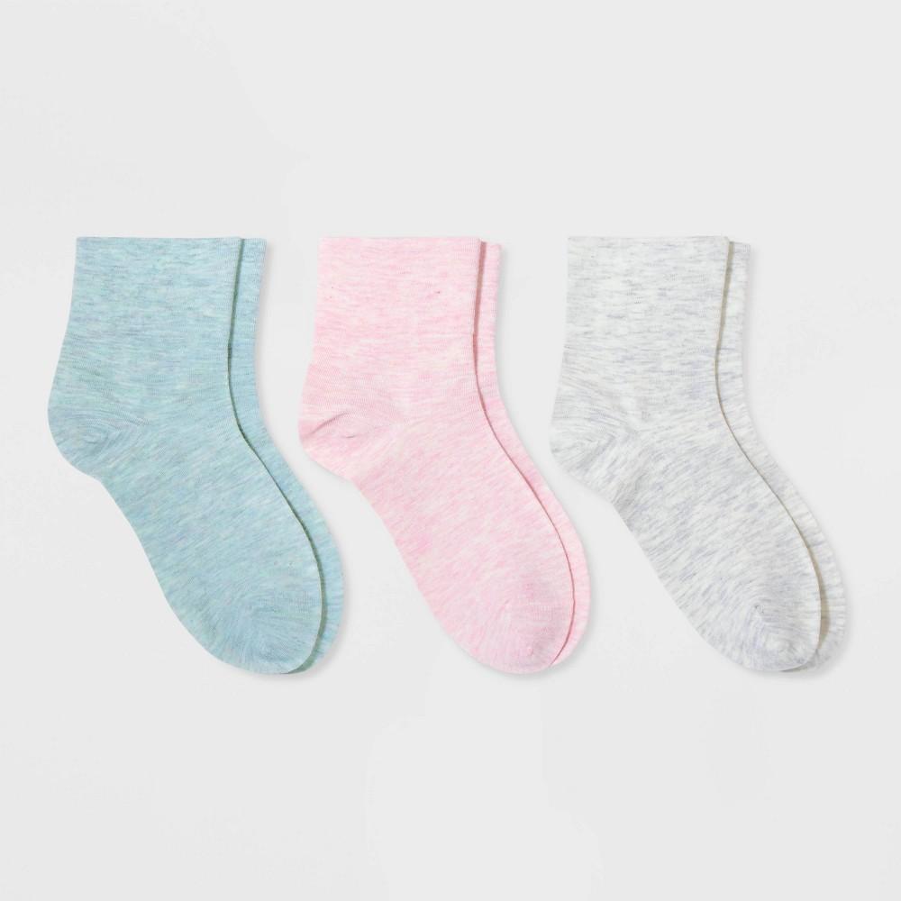 Womens 3pk Featherlight Super Soft Fine Gauge Knit Ankle Socks - Universal Thread 4-10 Product Image