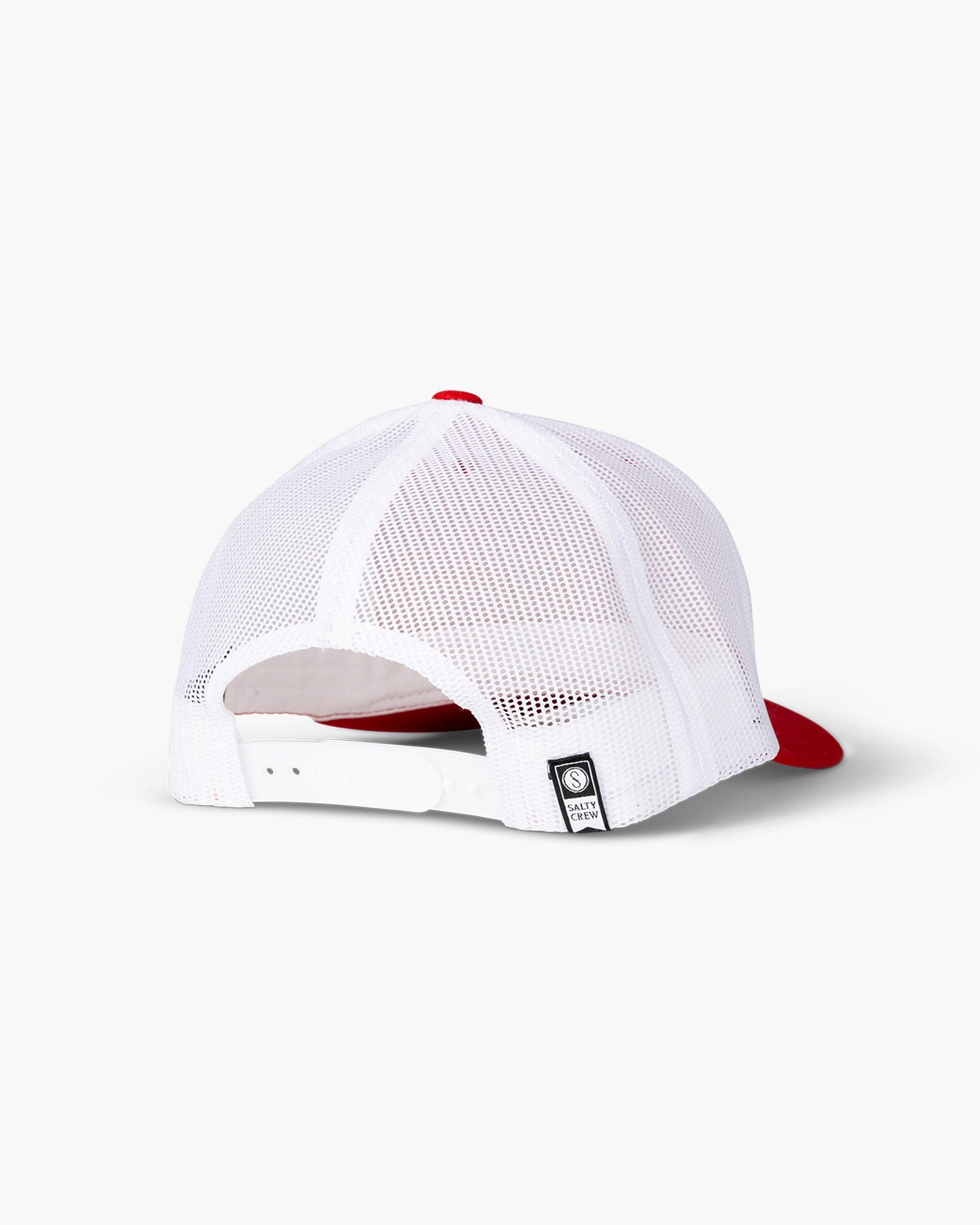 Mahi Mount Retro Trucker Hat - Red/White Male Product Image