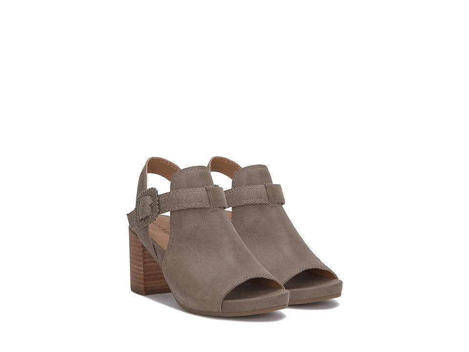 Lucky Brand Juliane Cutout Heeled Sandal (Coffee Quartz) Women's Sandals Product Image