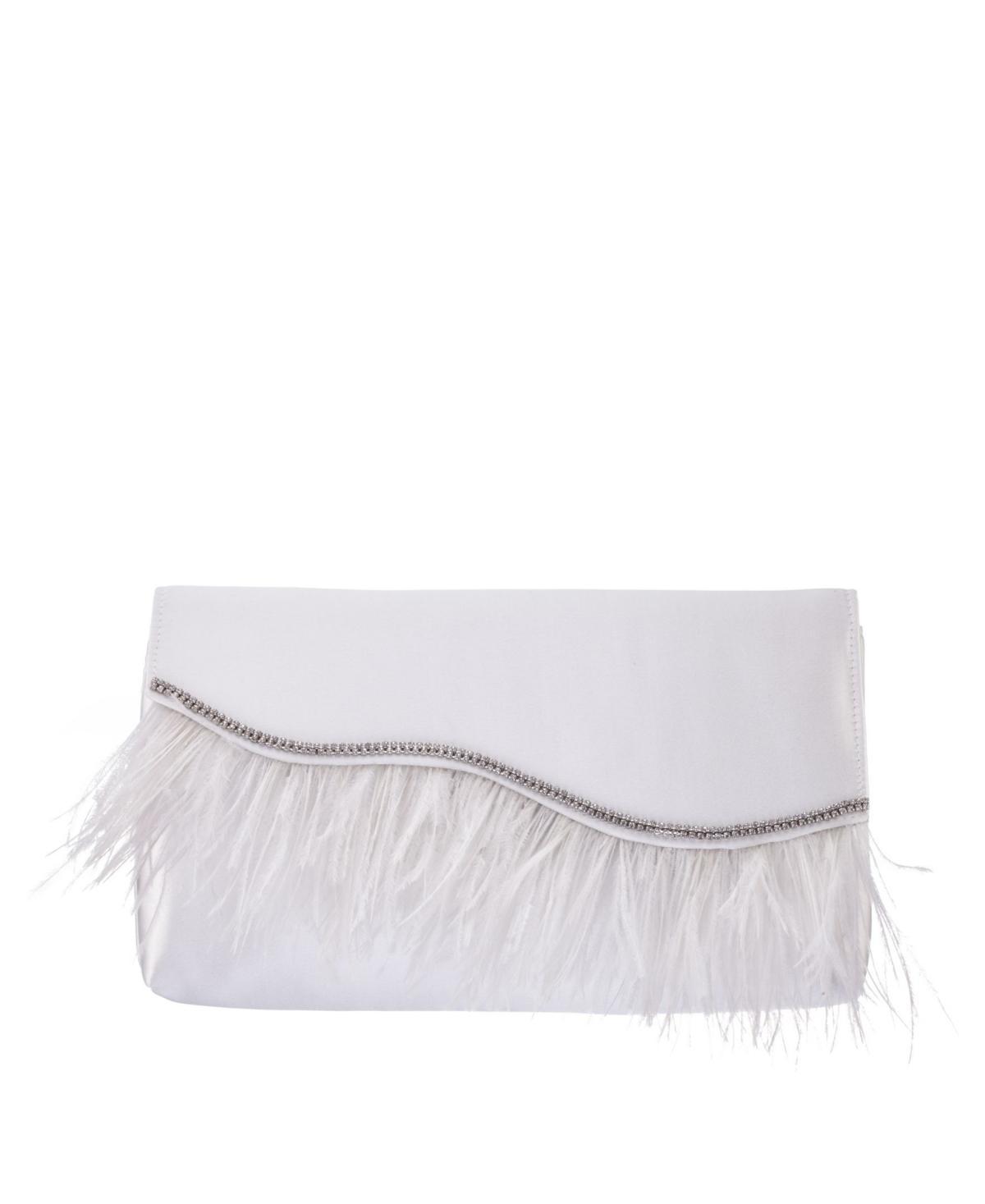 Womens Feather Flap Clutch Product Image