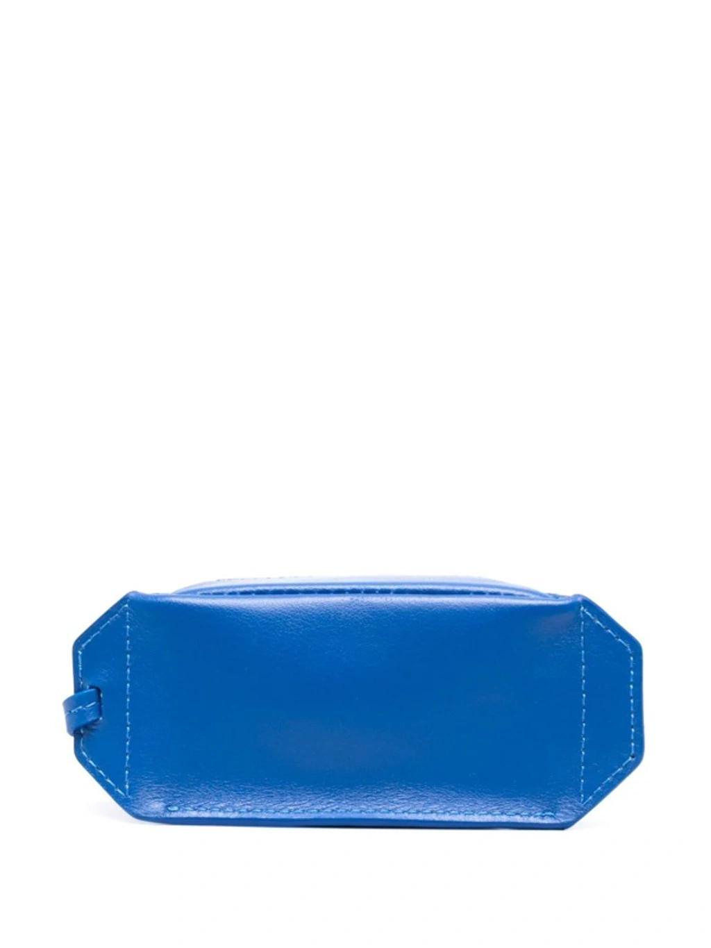 JACQUEMUS Keyring Zip Wallet In Blau Product Image