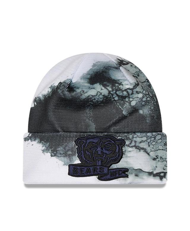 Mens New Era Black Chicago Bears 2022 Sideline Ink Dye Tonal Cuffed Knit Hat Product Image