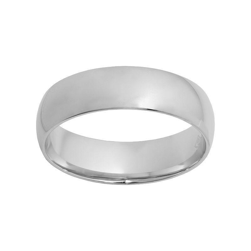 Sterling Silver Wedding Band, Mens Product Image