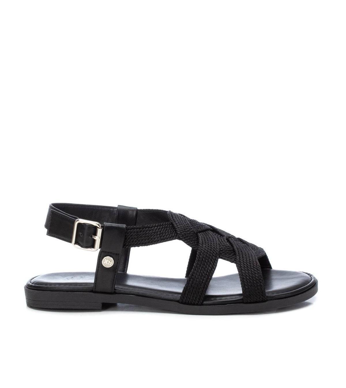 Xti Womens Braided Flat Sandals By Xti Black Product Image