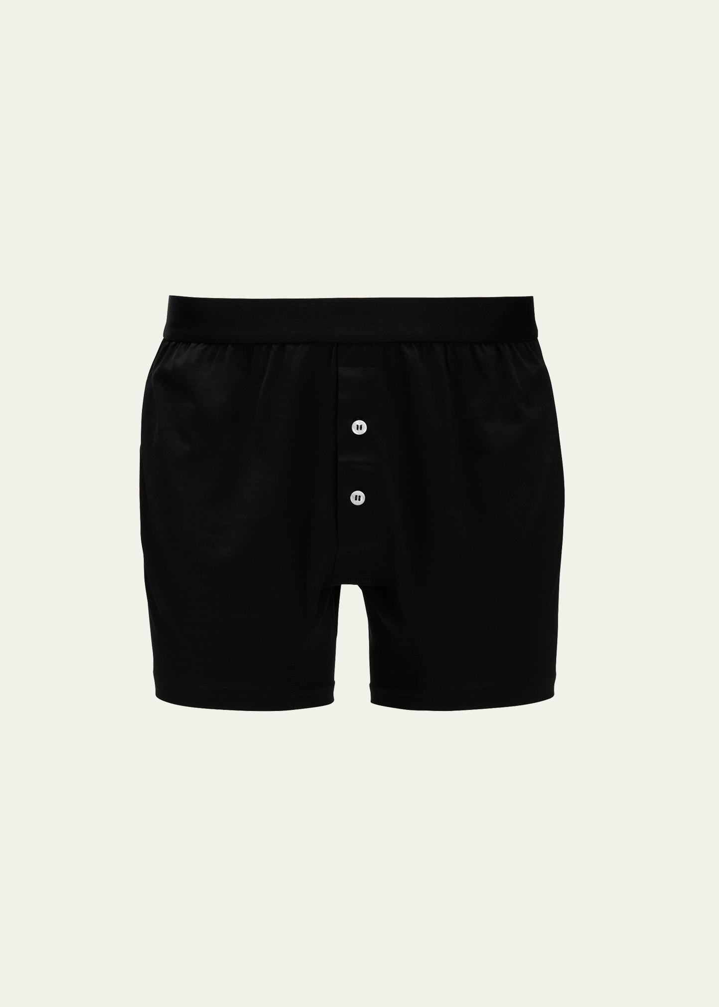 Mens Cotton-Stretch Boxer Briefs Product Image