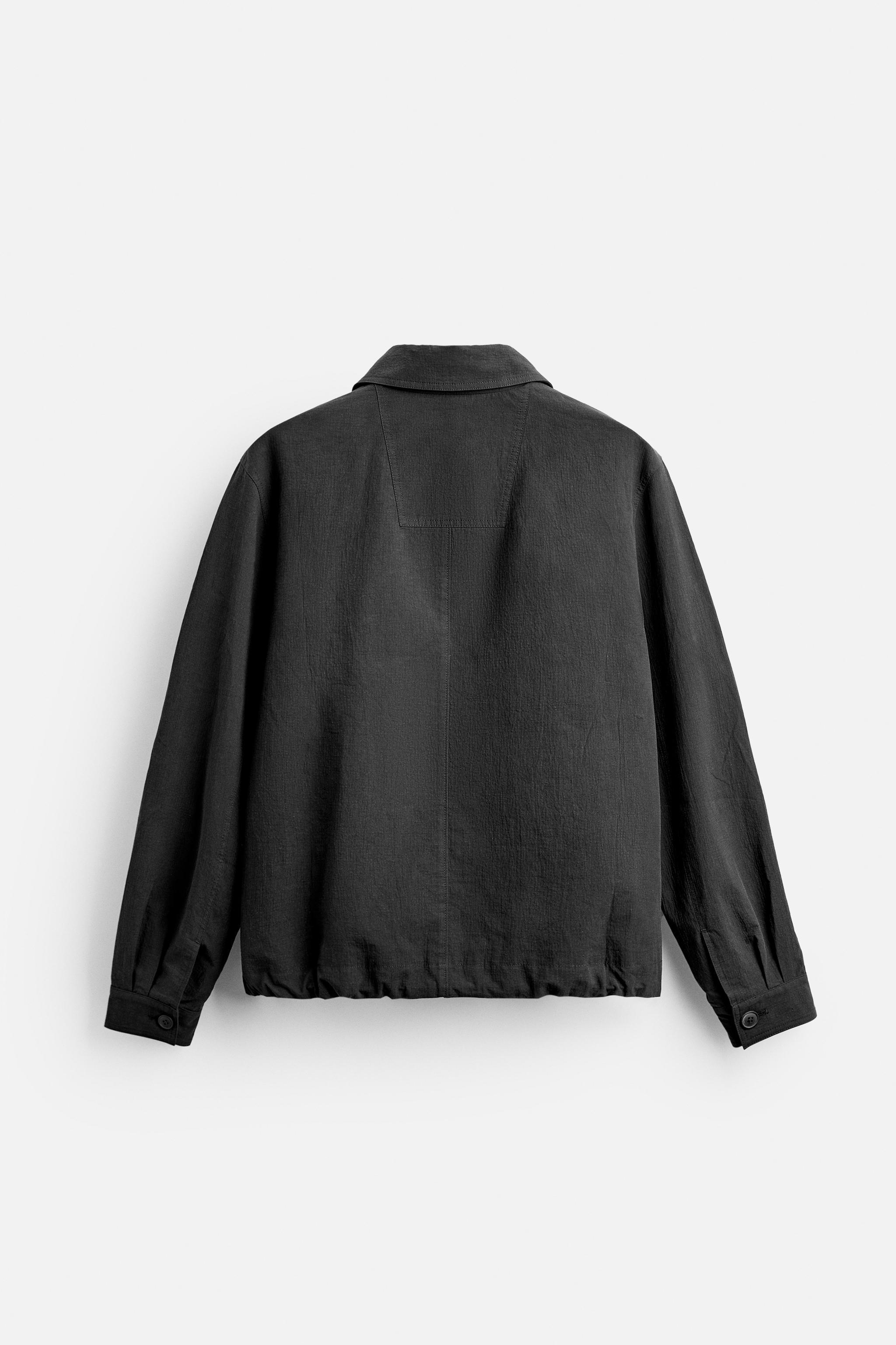 BOXY FIT TEXTURED JACKET Product Image