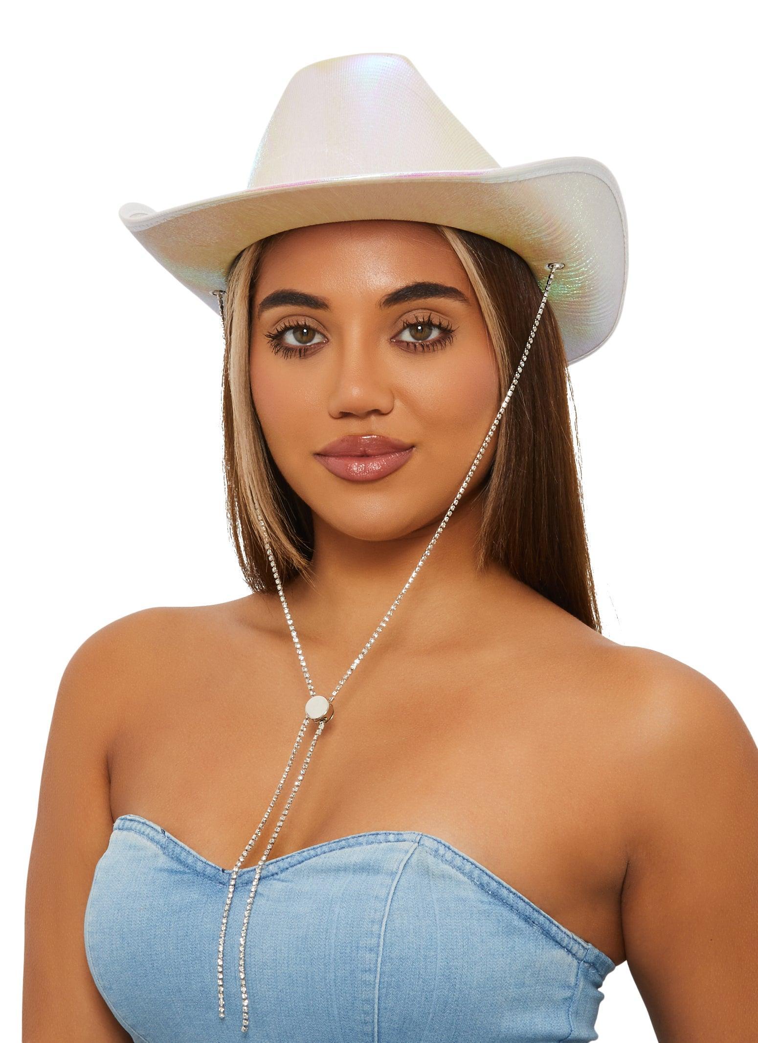 Womens Iridescent Cowboy Hat product image