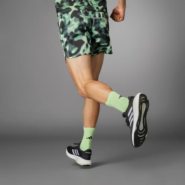 Own the Run 3-Stripes Allover Print Shorts Product Image