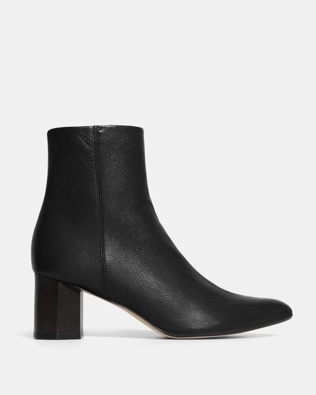 Ankle Bootie in Leather Product Image