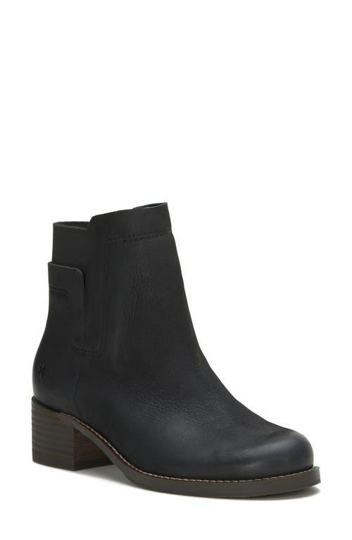 Lucky Brand Hirsi Leather Low Stack Heel Booties Product Image