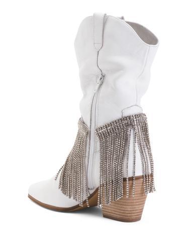 Leather Dolly Western Boots for Women | Leather/Metal Product Image