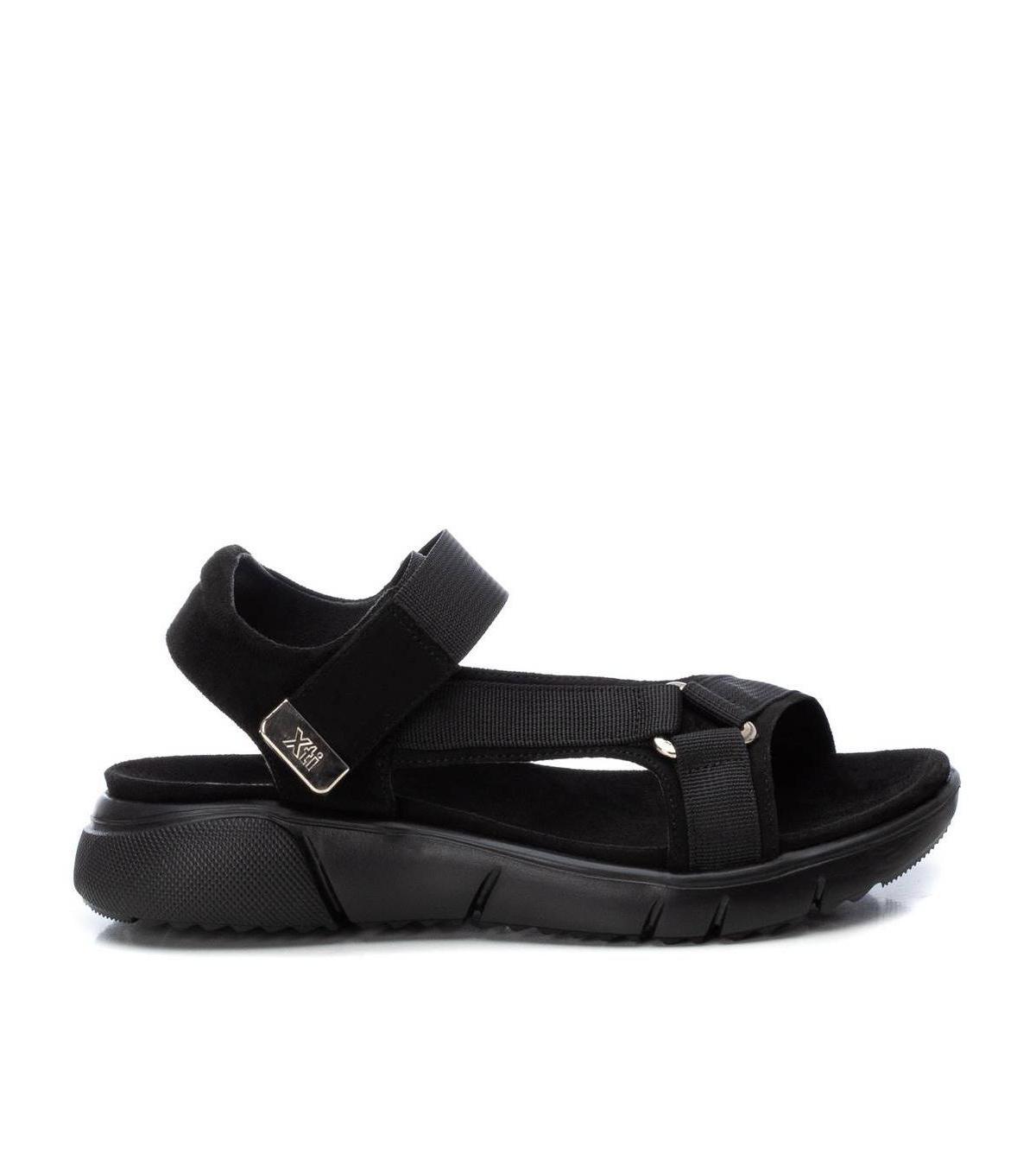 Womens Suede Sandals By Xti, 14141705 Black Product Image