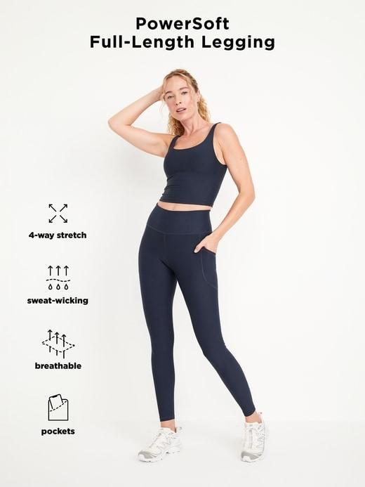 High-Waisted PowerSoft Full-Length Pocket Leggings Product Image