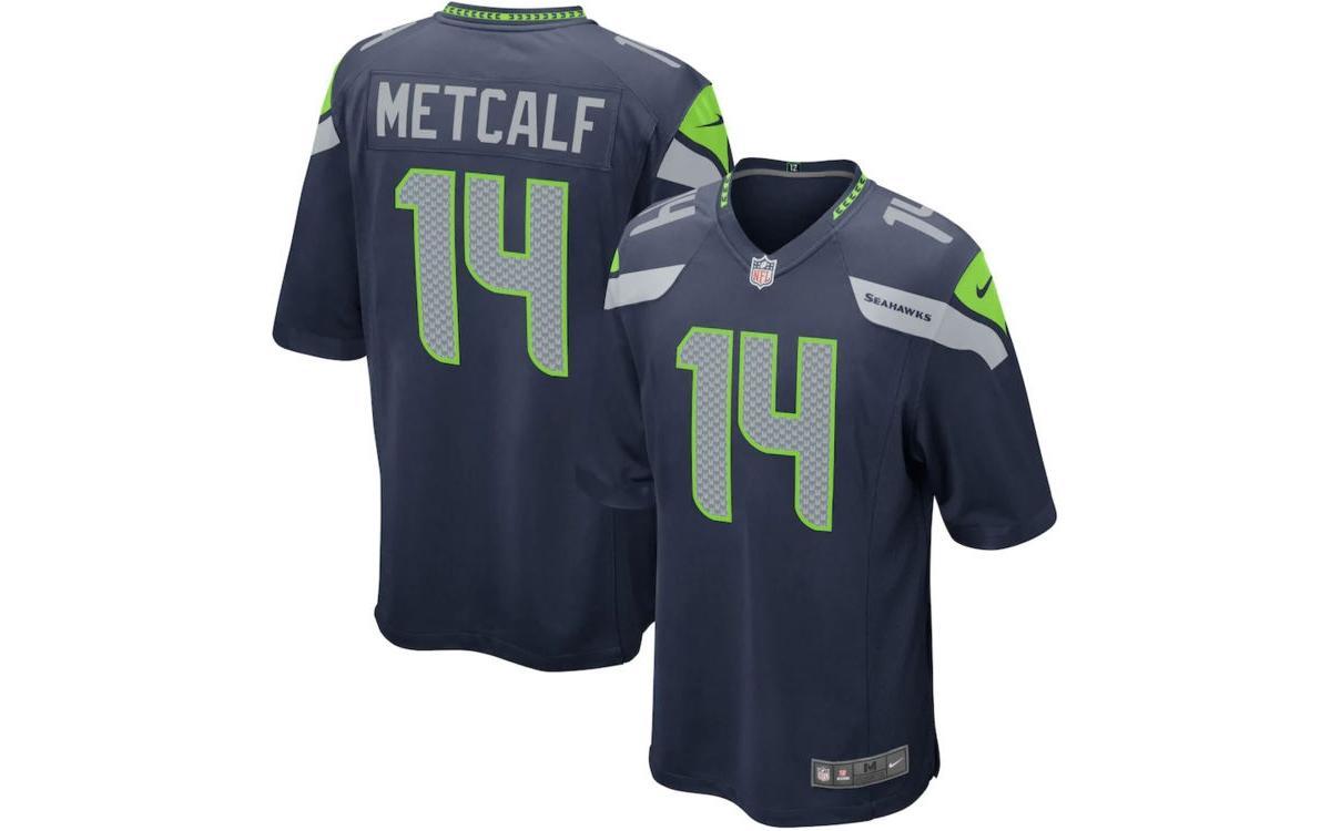 Nike Mens Seattle Seahawks Vapor Untouchable Limited Jersey - D.k. Metcalf - Navy Product Image