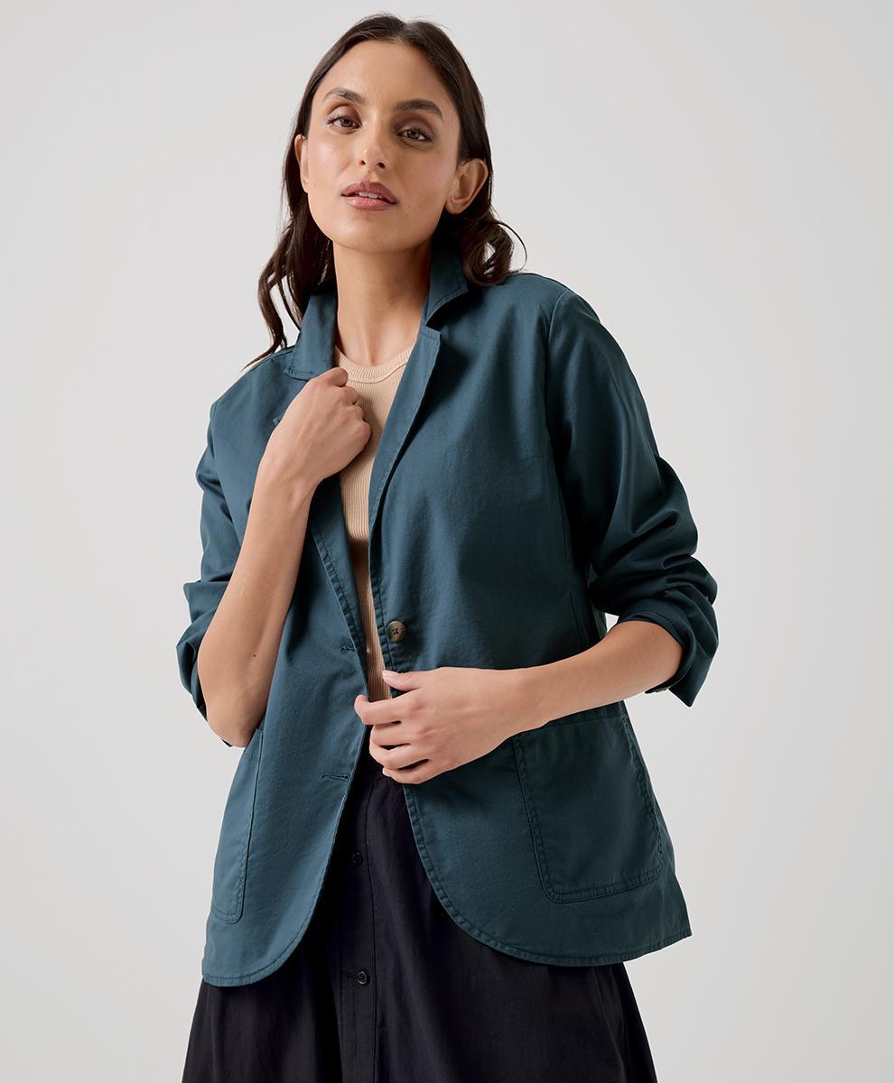 Womens Boulevard Brushed Twill Blazer L product image