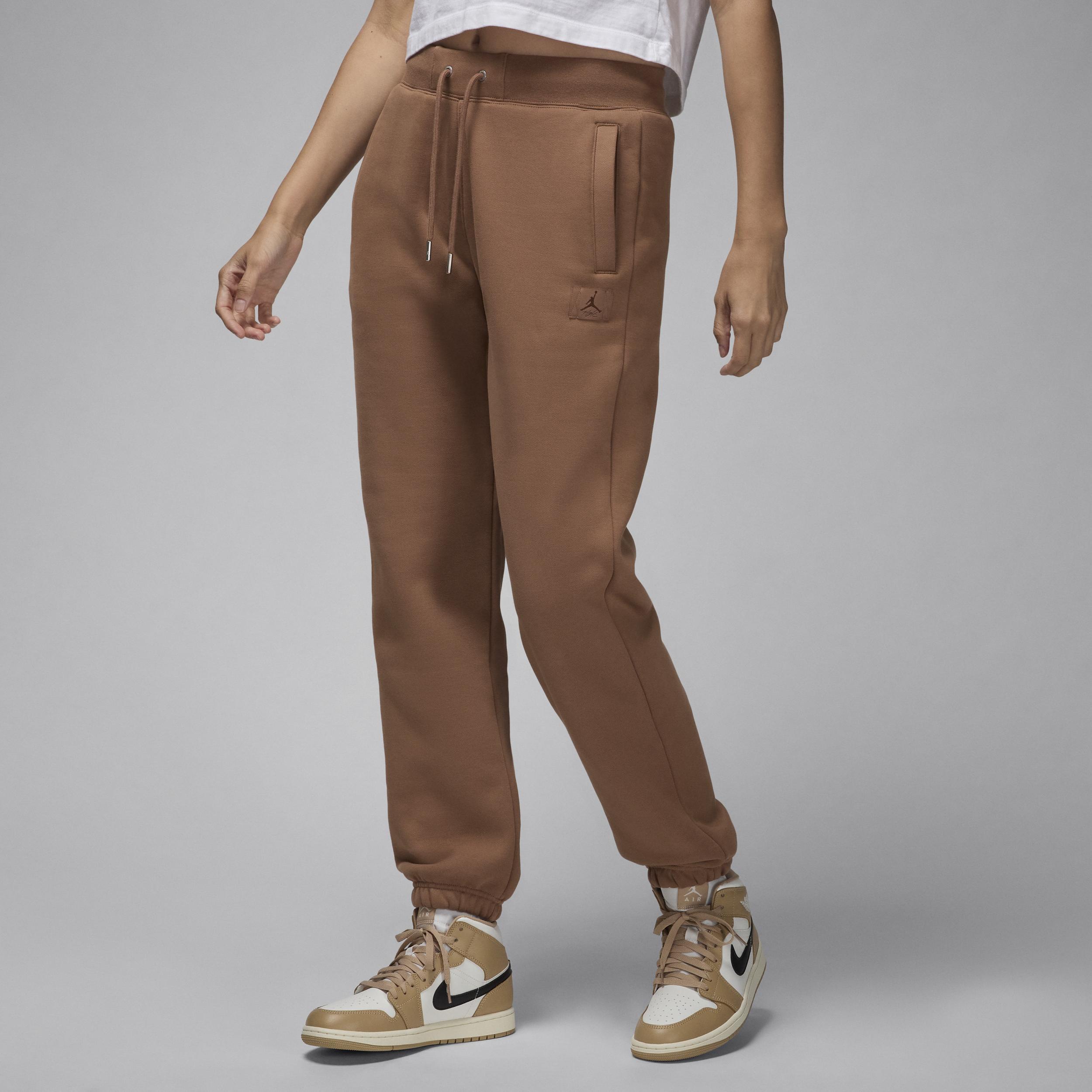 Jordan Womens Flight Fleece Pants 24 - Brown/Brown Product Image