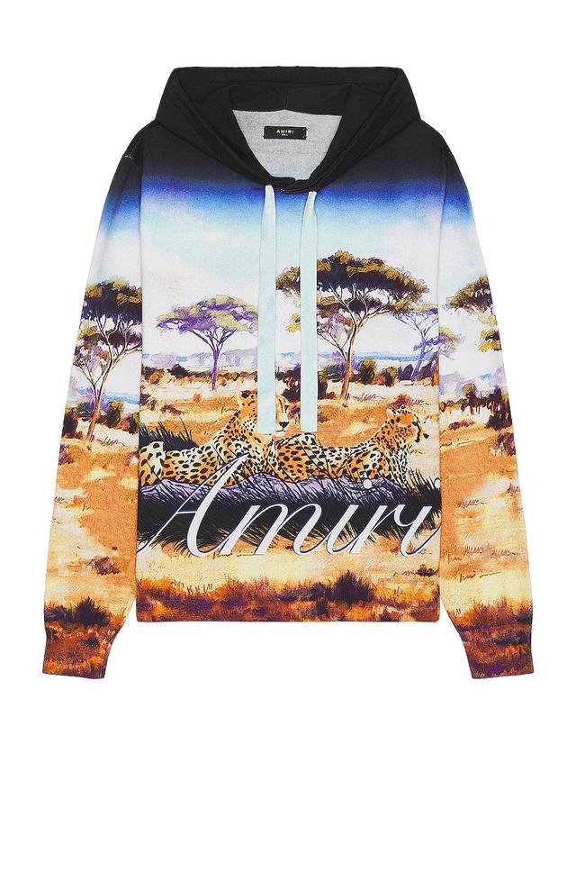 Amiri Safari Oversized Hoodie in Blue Product Image