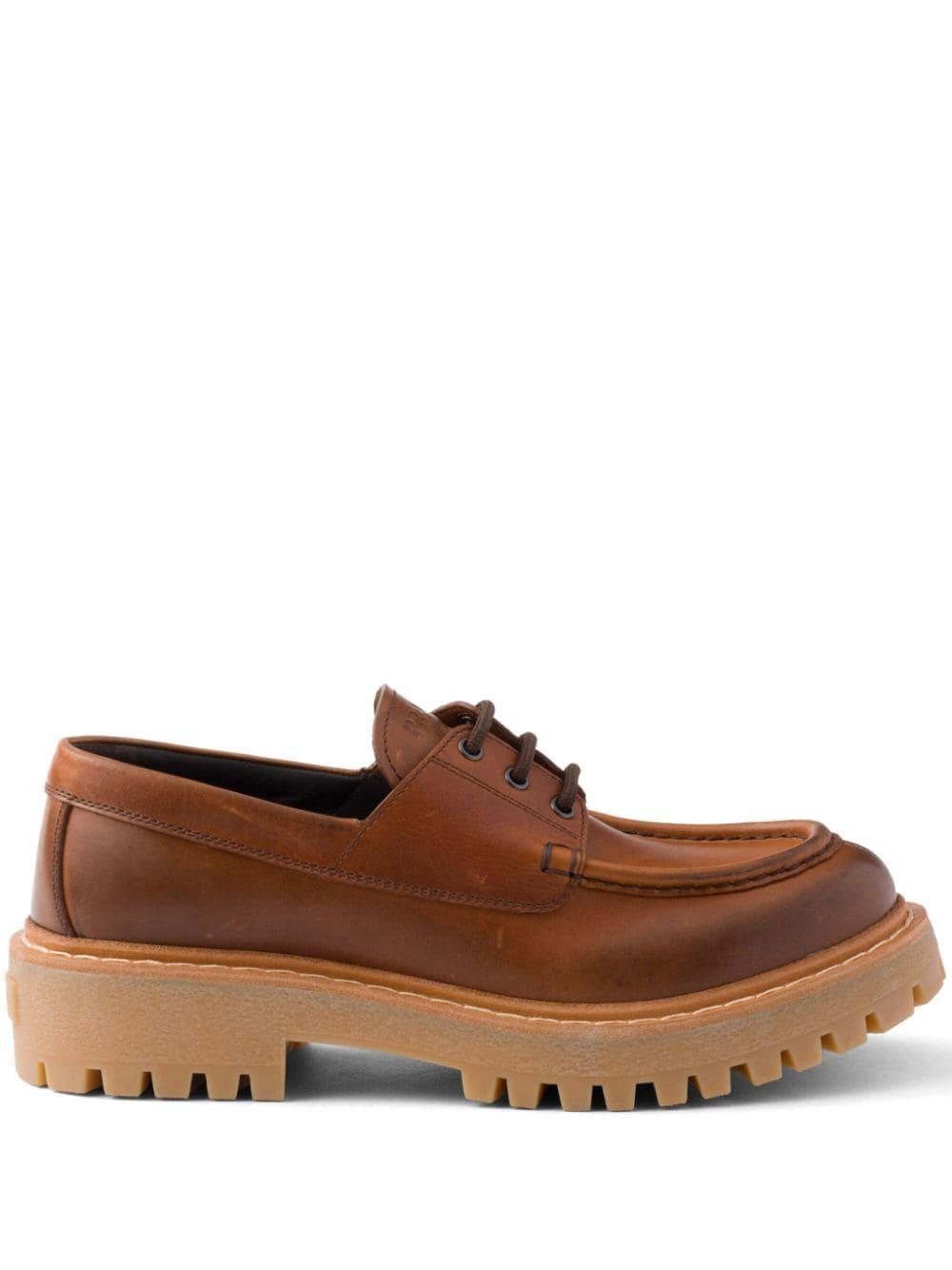 45mm lace-up leather loafers product image