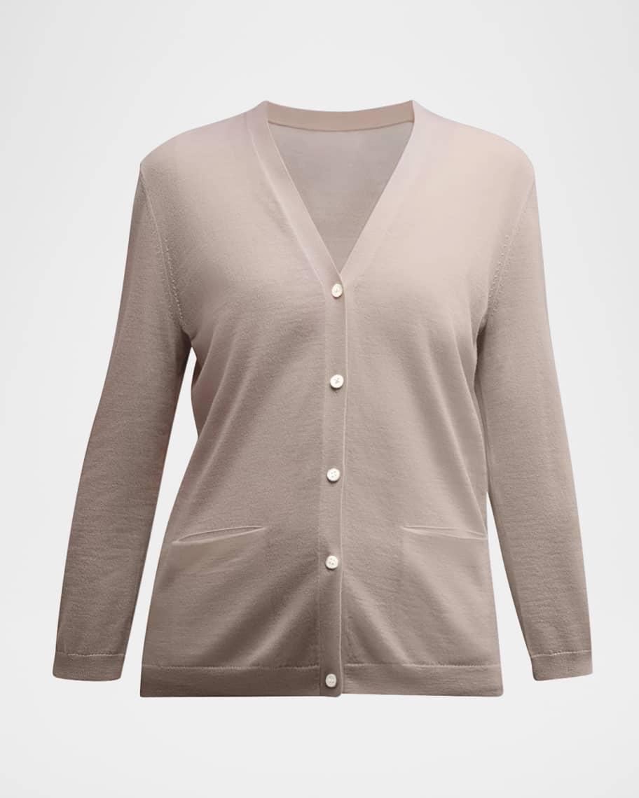 Cashmere Superfine Button-Front Cardigan product image