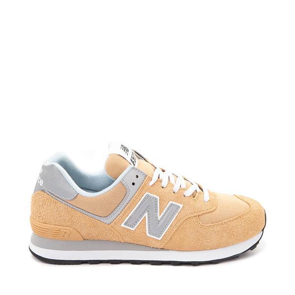 Mens New Balance 574 Athletic Shoe - Yellow / Gray Product Image