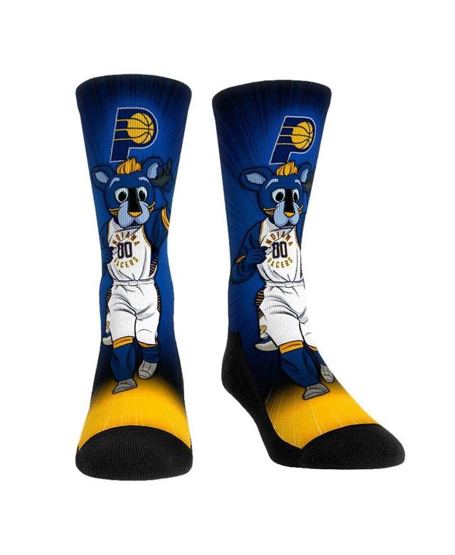 Rock Em Socks Indiana Pacers Mascot Pump Up Crew Socks, Mens Product Image