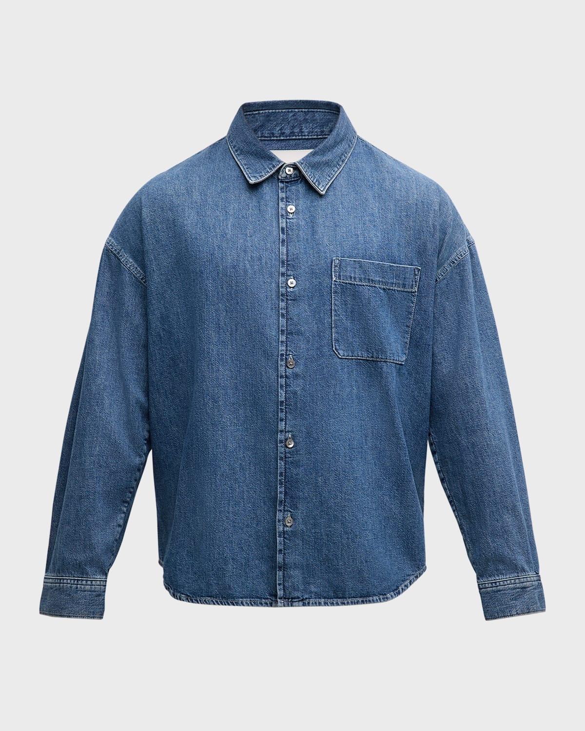 Mens Relaxed Denim Shirt Product Image