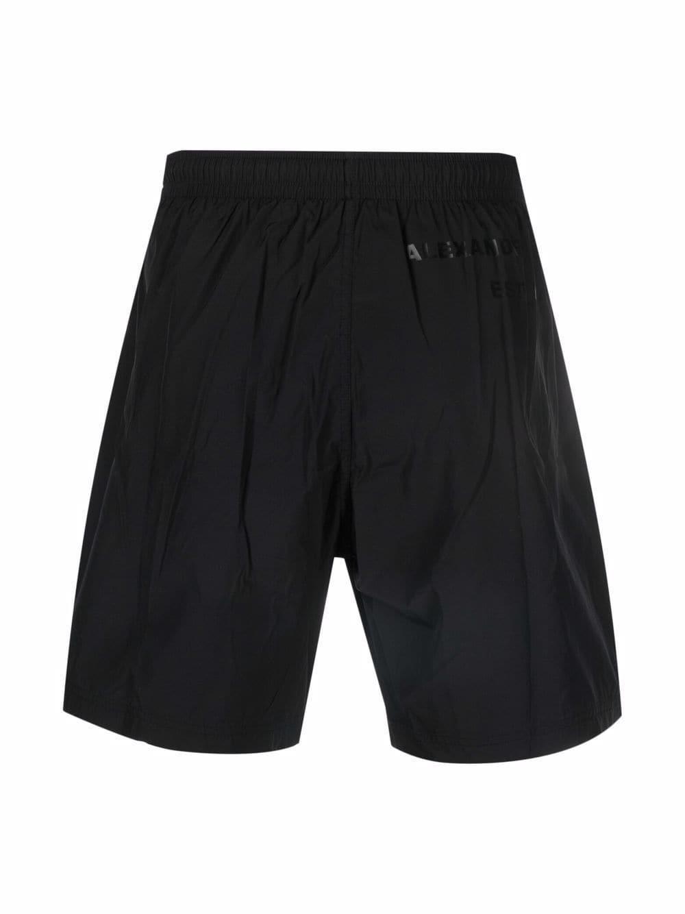 Knee-length Swim Shorts In Black Product Image