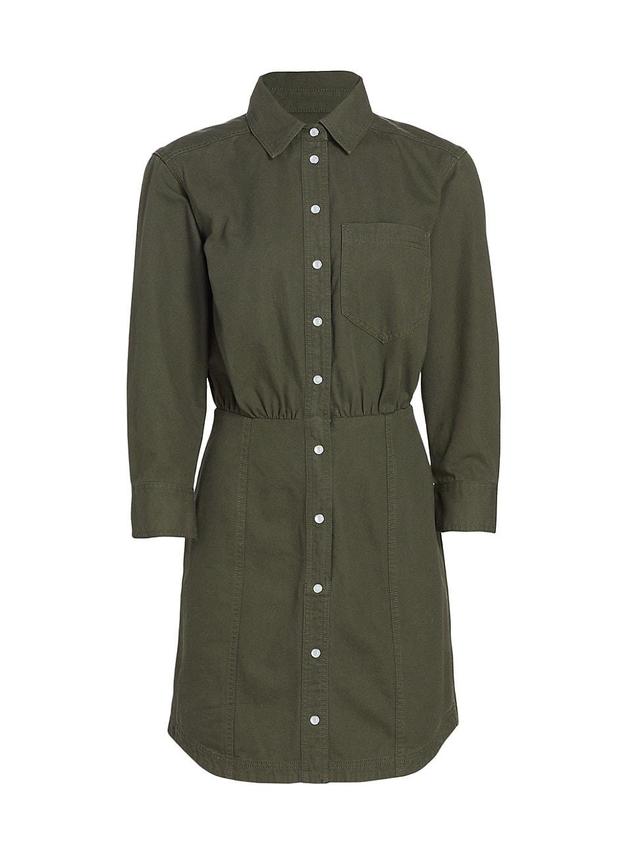 Womens Keston Twill Mini-Shirtdress Product Image