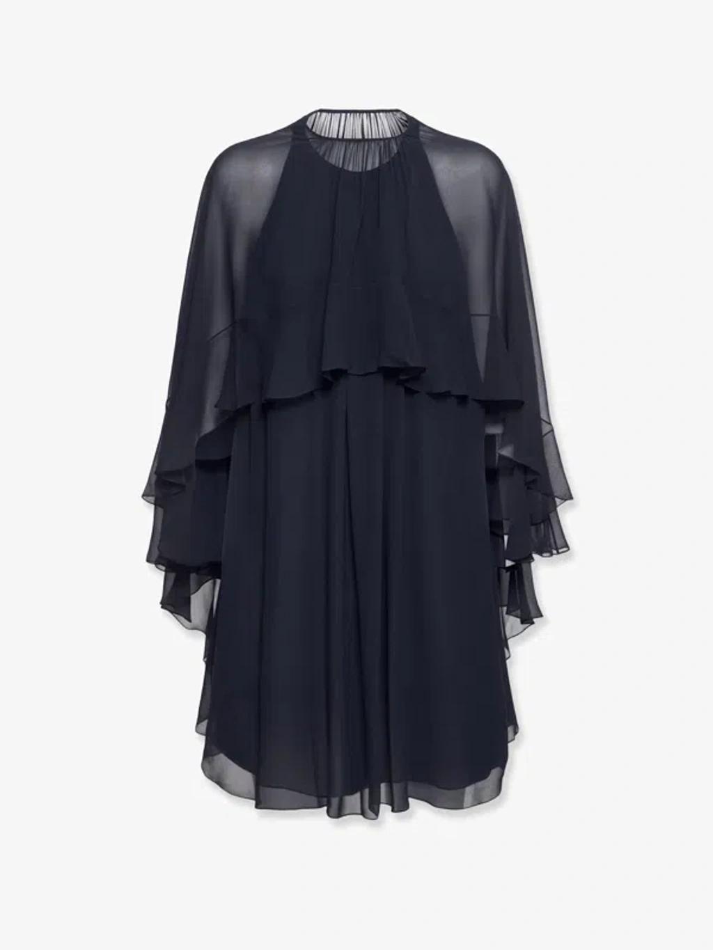 CHLOÉ Silk Georgette Shirt In Blue Product Image