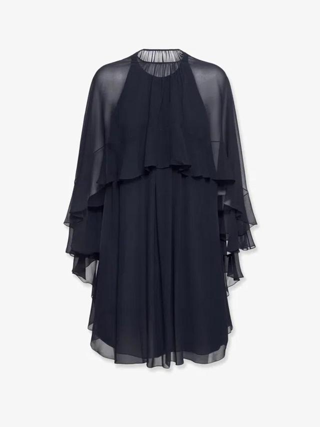 CHLOÉ Silk Georgette Shirt In Blue Product Image