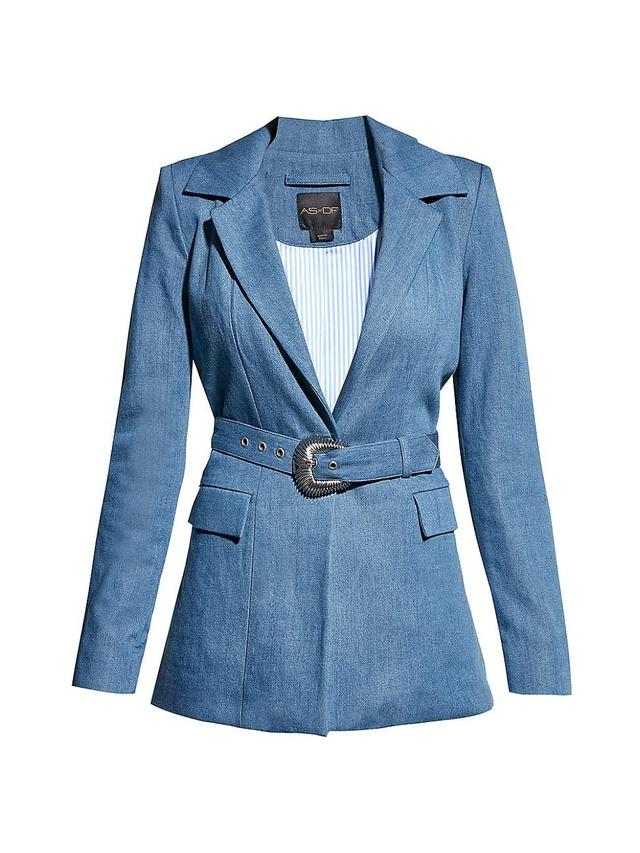 Womens Dominga Denim Blazer Product Image