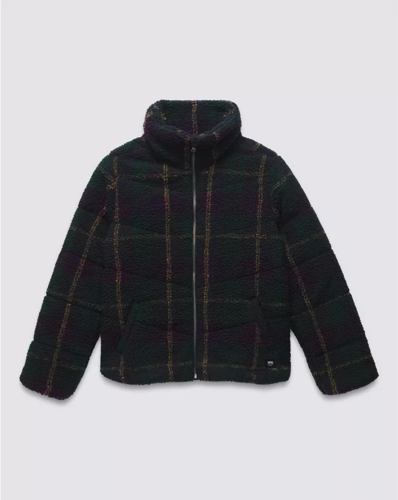 Foundry Plaid High Pile Puffer Jacket Product Image