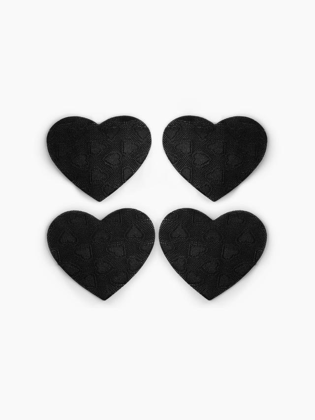 2 PAIRS HEART SHAPE REUSABLE ADHESIVE NIPPLE COVERS Product Image