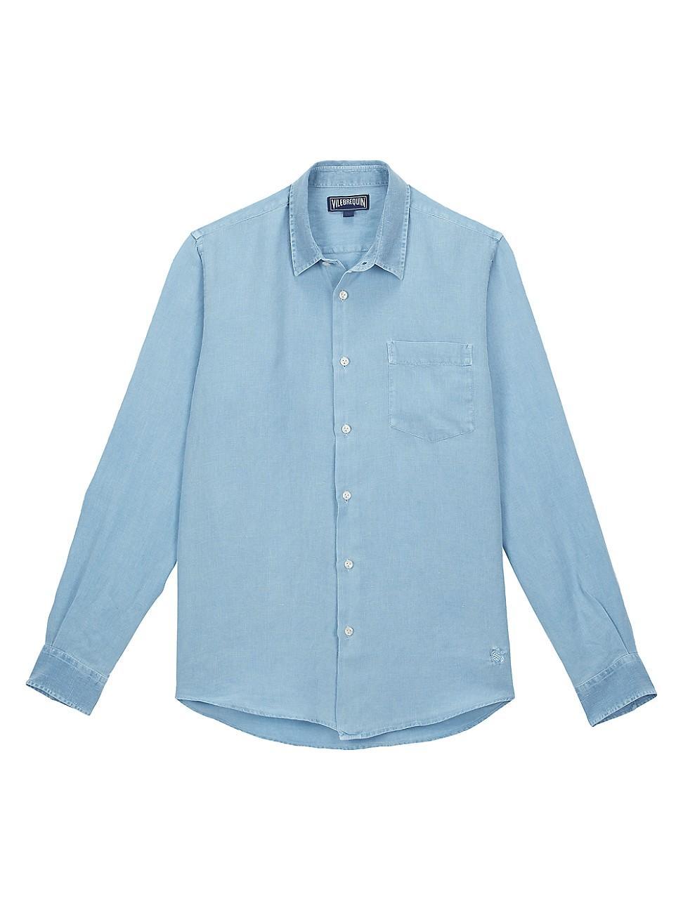 Mens Caroubis Linen Shirt Product Image