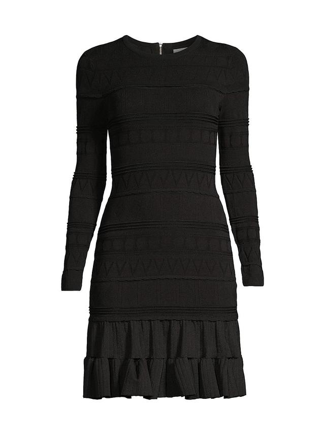 Womens Petra Textured Drop-Waist Minidress Product Image